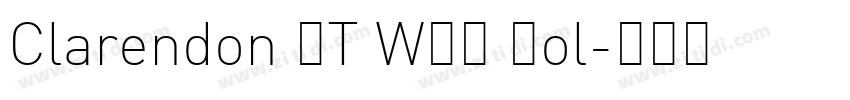 Clarendon BT WXX Bol字体转换